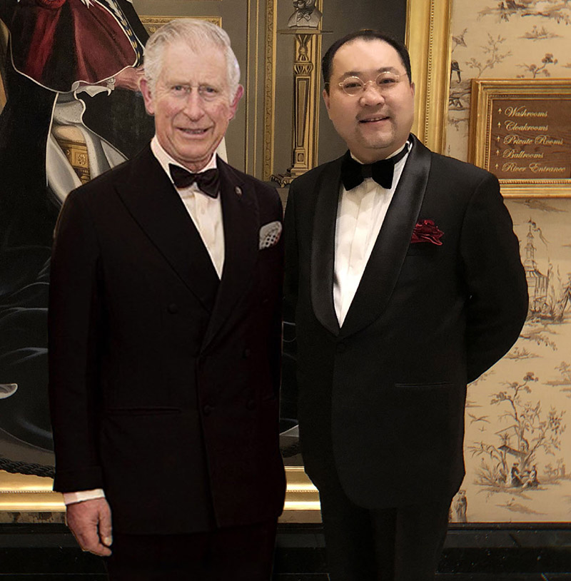 关毅先生向与英国查尔斯王储殿下